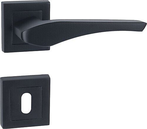 ARPAT MODA SİYAH İTALYAN KARE ROZETLİ ALÜMİNYUM