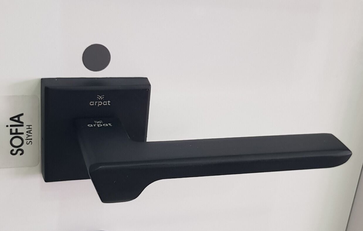ARPAT SOFİA SİYAH İTALYAN KARE ROZETLİ ALÜMİNYUM