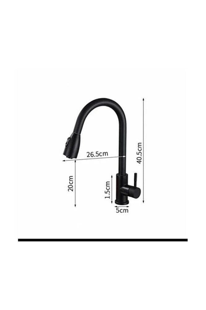 Pull Down Spiralli Evye Bataryası Siyah