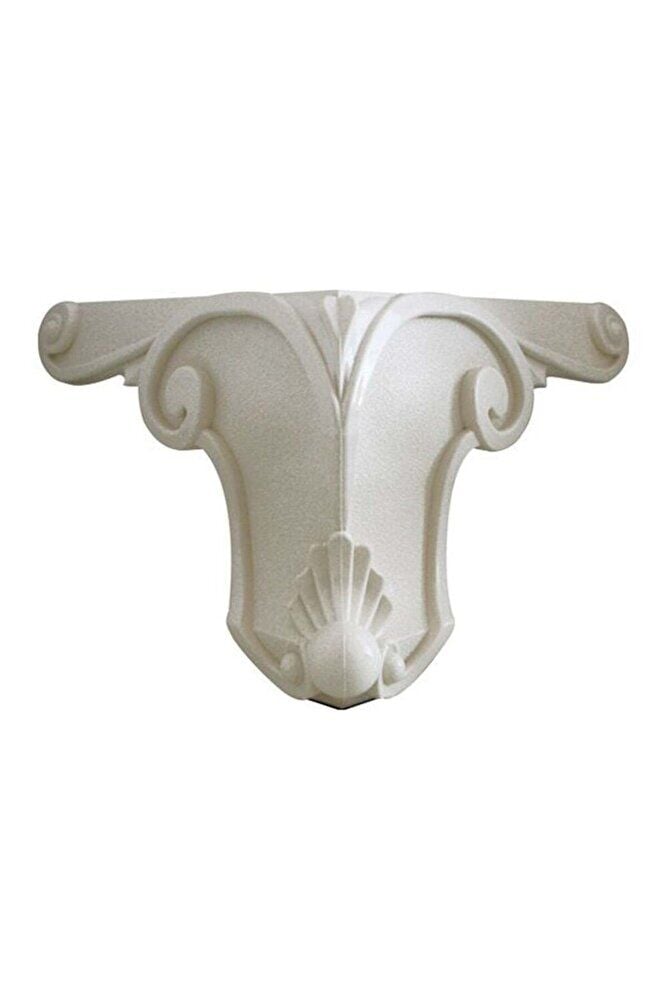 Motifli Lükens Ayak 12 Cm Beyaz