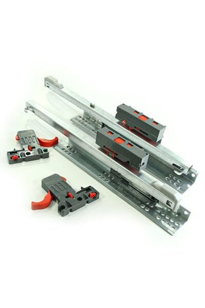 SLİDE PUSH OPEN 55 CM TAM AÇILIM ÇEKMECE RAY MANDAL DAHİL