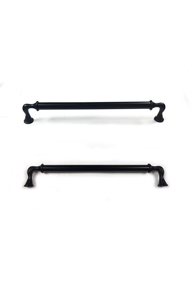 KRIPTON DÜZ SIYAH ALÜMINYUM MOBILYA KULBU 224 MM