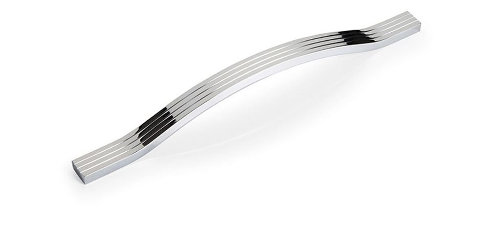 Afra 224 mm Arda Çizgili Krom Kulp