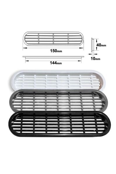 PLASTİK MENFEZ OVAL BEYAZ