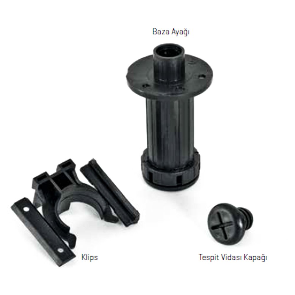 SAMET PLASTİK BAZA AYAĞI KLİPSİ BEYAZ