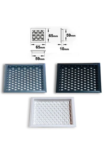 PLASTİK MENFEZ KARE BEYAZ