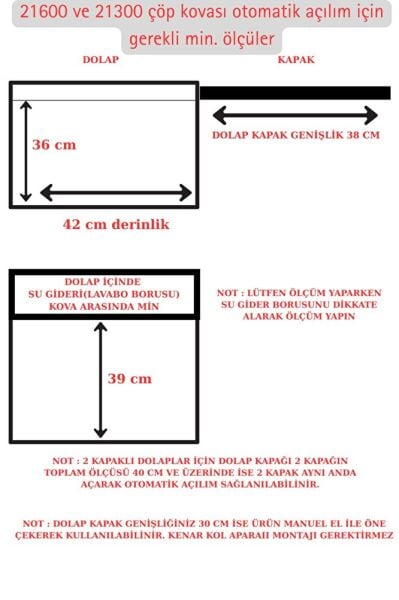 Raylı Plastik Tek Kova 16 Lt Çöp Kovası