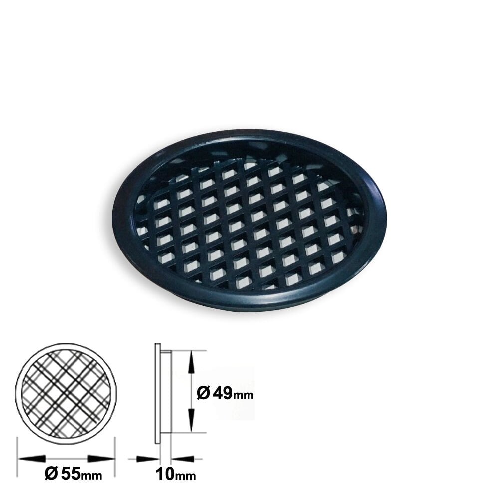 PLASTİK MENFEZ 50 MM SİYAH