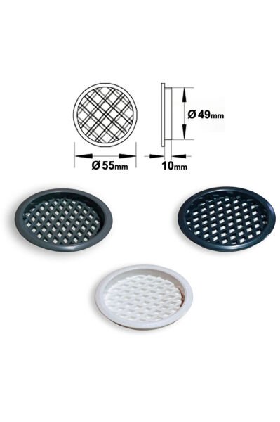 PLASTİK MENFEZ 50 LİK SİYAH