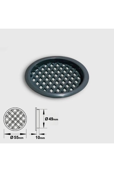 PLASTİK MENFEZ 50 LİK GRİ