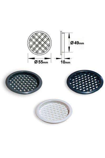 PLASTİK MENFEZ 50 LİK GRİ