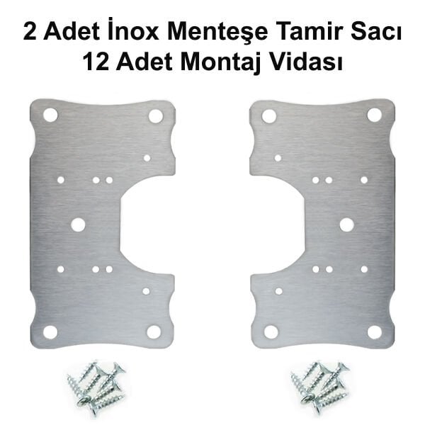 MENTEŞE TAMİR SACI İNOX ( 2 ADET )