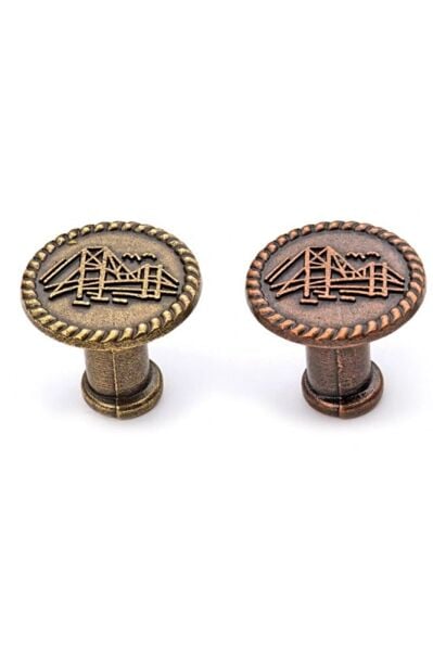 Boğaziçi Düğme Kulp Antik Bakır