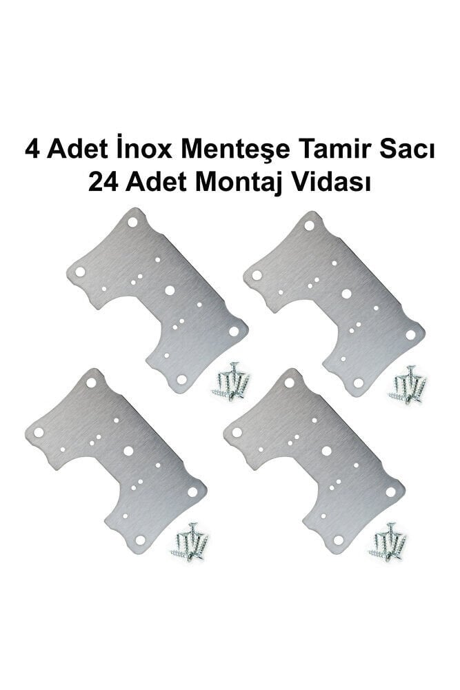 MENTEŞE TAMİR SACI İNOX ( 4 ADET )