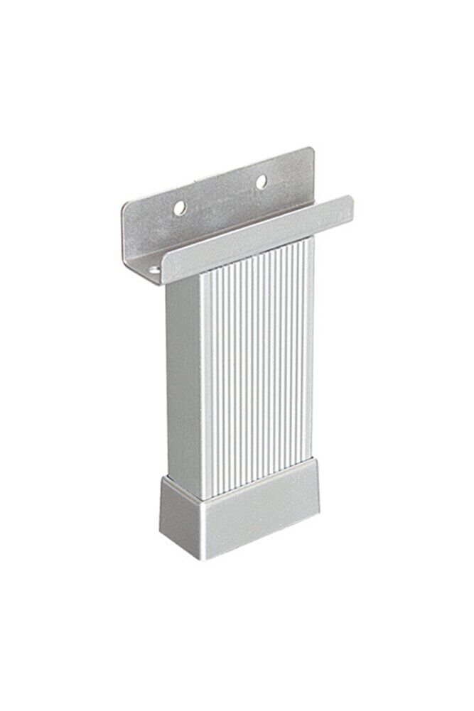 EROĞLU 20X45  ALÜMİNYUM U ÇİZGİLİ AYAK MATKROM mat krom - 10 CM