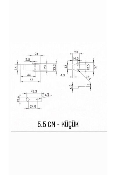Sandık Klipsi Küçük 5,5 cm – Metal Mobilya Bağlantı Elemanı | Ben Mobilya