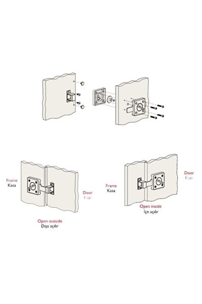 25.657 Kare Kabin Kapı Kilidi 13-18 Mm