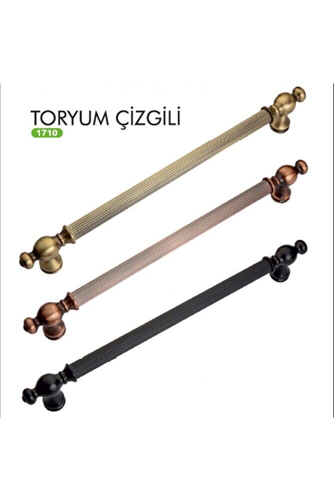 TORYUM ÇIZGILI A.GÜMÜŞ ALÜMINYUM MOBILYA KULBU 224 MM