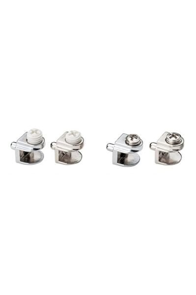 Cam Raf Tutucu Pimli Nikel 5 Mm Plastik Vidalı ( 5 Adet )