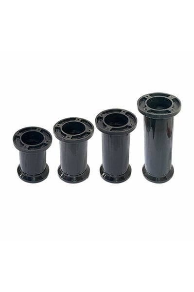 LETTO 12 CM PLS.VİDALI AYAK SİYAH