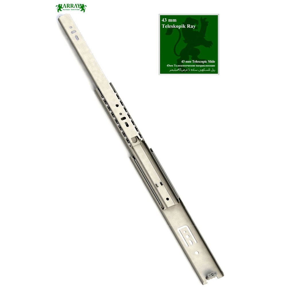 ARRAY TELESKOPİK ÇEKMECE RAYI 43 MM 50 CM