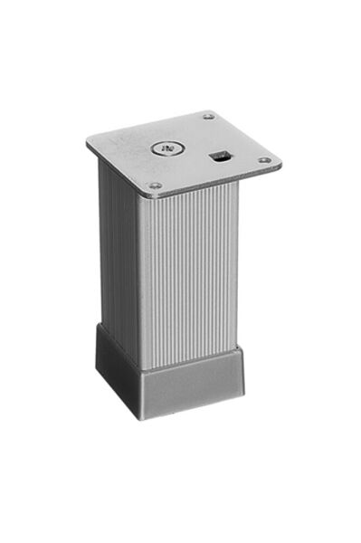 EROĞLU 40X40 ALÜMİNYUM ÇİZGİLİ KARE AYAK inox - 15 CM
