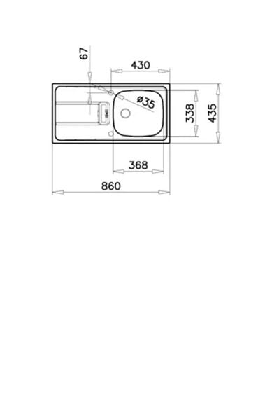 Gravity 45 Mikro Keten Dokulu Tek Gözlü Sağ Damlalıklı Eviye (.115120043)