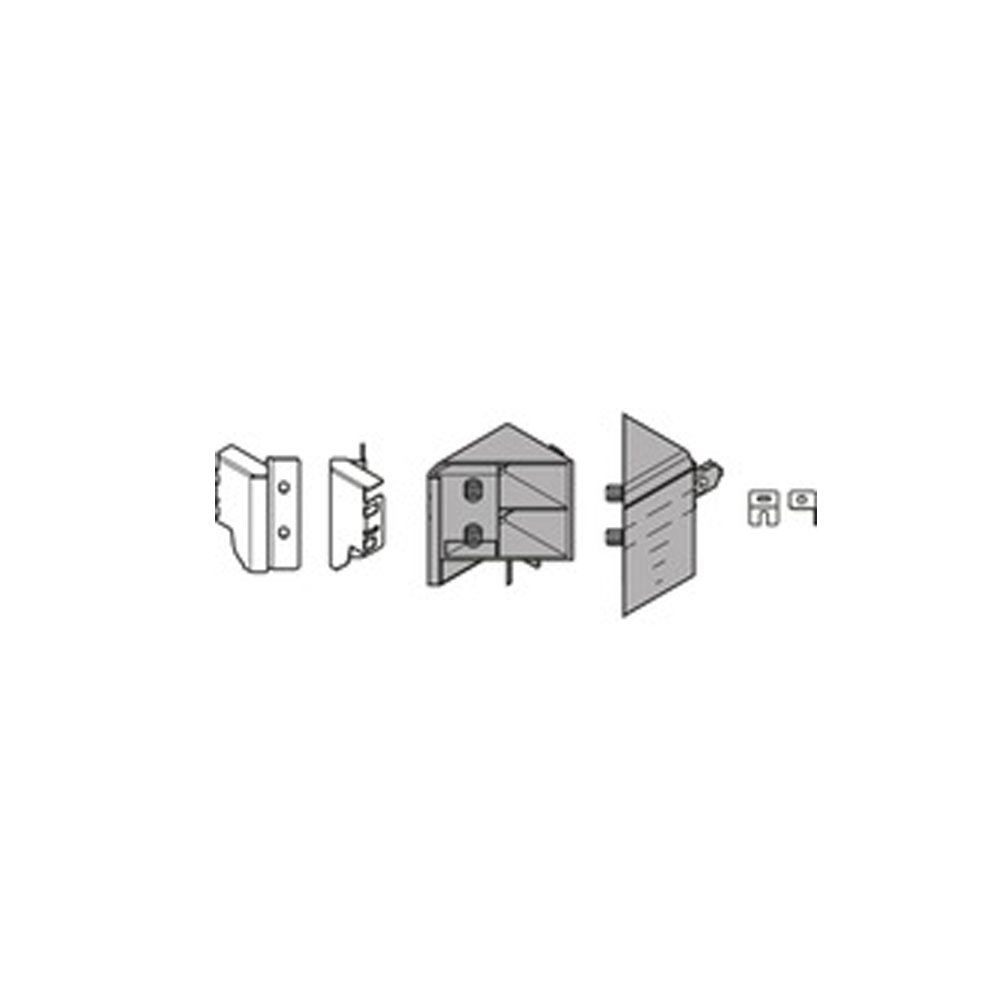 BLUM ZSF.340E.M1 ST/6 TDBX ANTARO ALÇAK KÖŞE ÇEKMECE ÖN BAĞLANTI SETİ GRİ