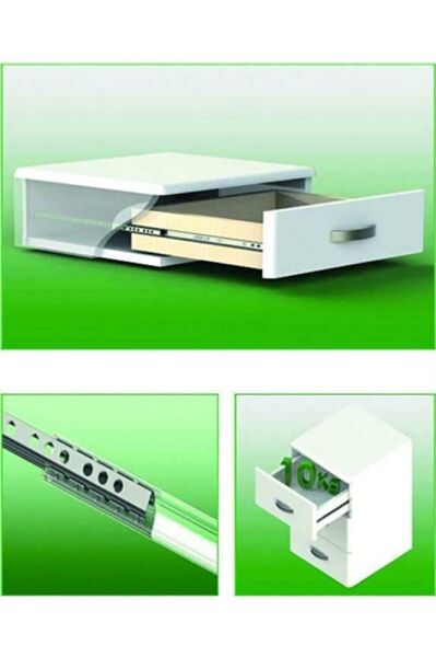 YENİLER 17 MM 45 CM İNCE BİLYALI ÇEKMECE RAYI