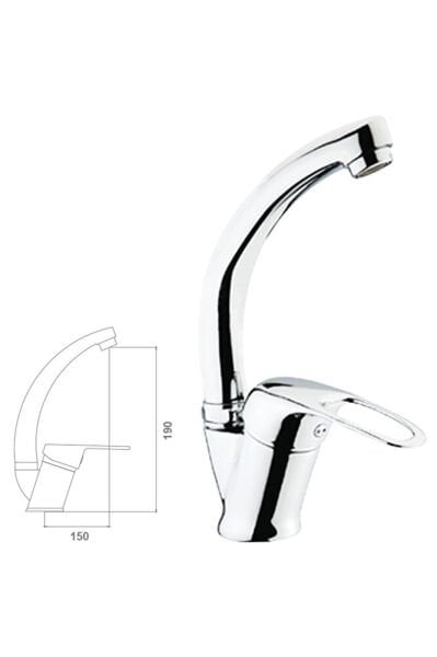 BELLA SERİSİ KUĞU LAVABO BATARYASI