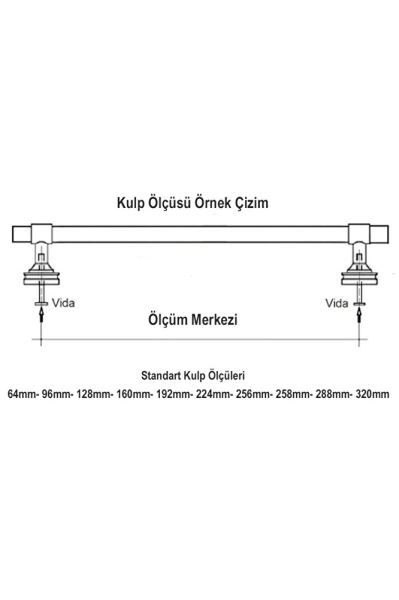 ERKUL 715 PETUNYA MATSİYAH KULP 320 MM