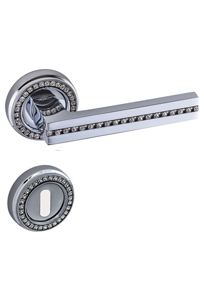 Sedef Krom Rozetli Kapı Kolu Rozetli Oda (TK)