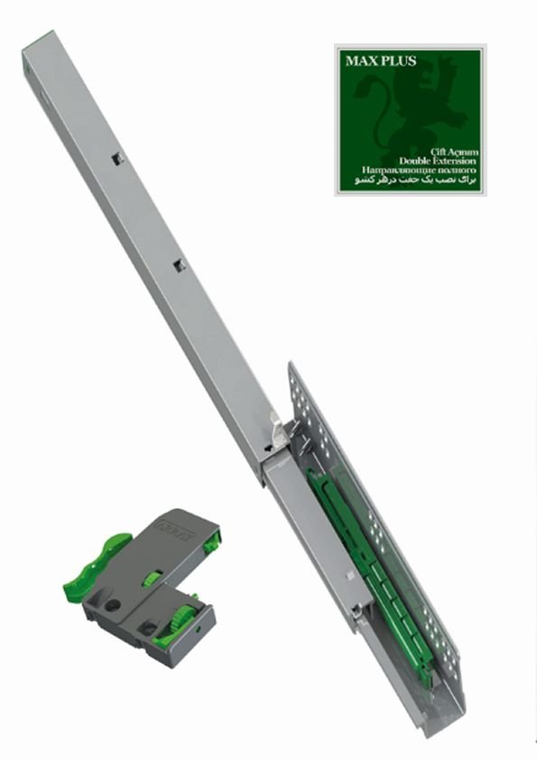 Array Maxplus Gizli 45 cm Çift Açılım Çekmece Rayı