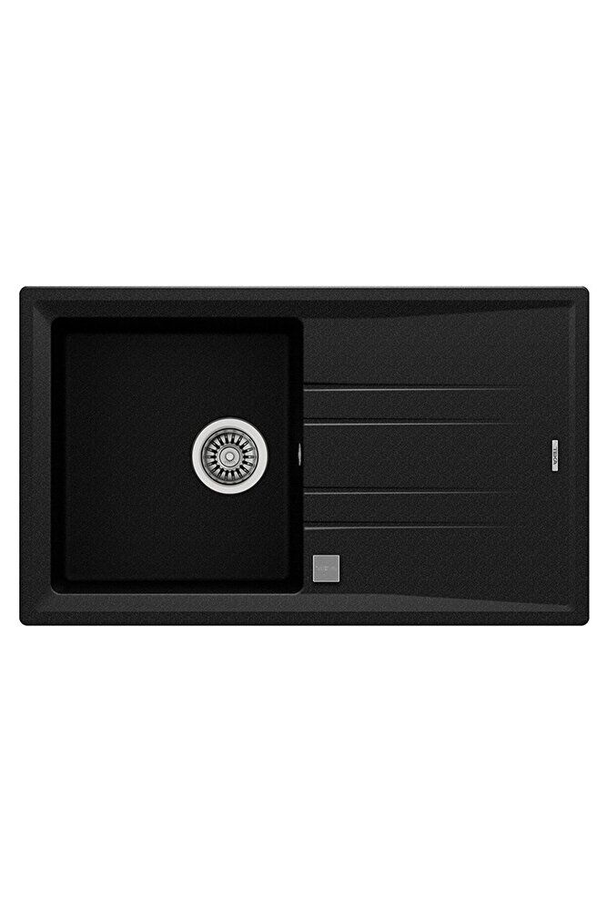 STONE 50 B-TG AUTO Metalik Siyah Granit Evye