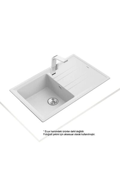 STONE 50 B-TG BEYAZ TEZGAHÜSTÜ GRANİT EVYE