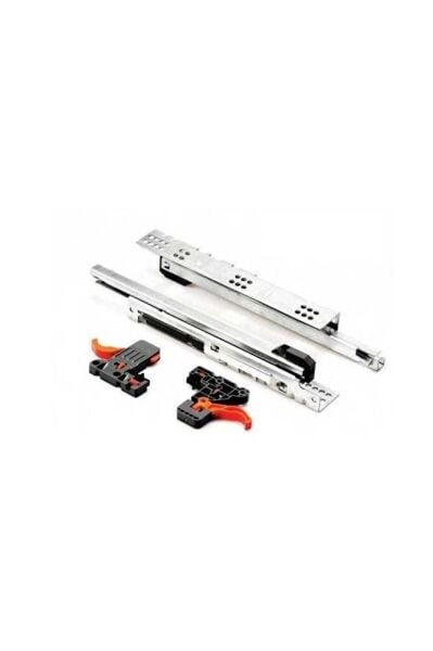 Push Open 35 Cm Kısmi Açılım Çekmece Rayı Mandal Dahil