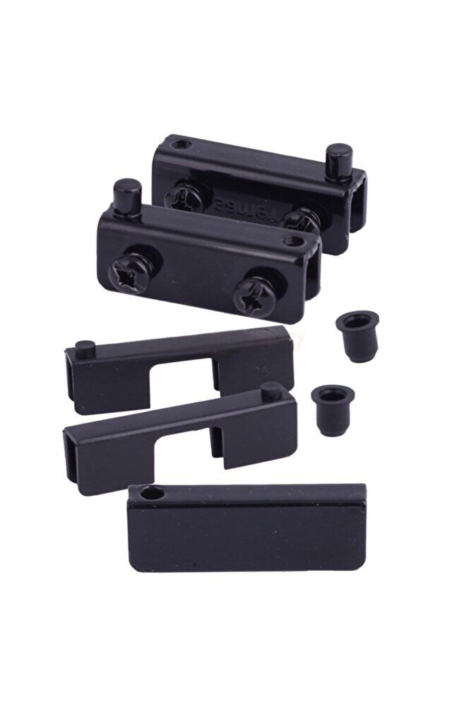 U Tipi Deliksiz Cam Menteşesi Siyah