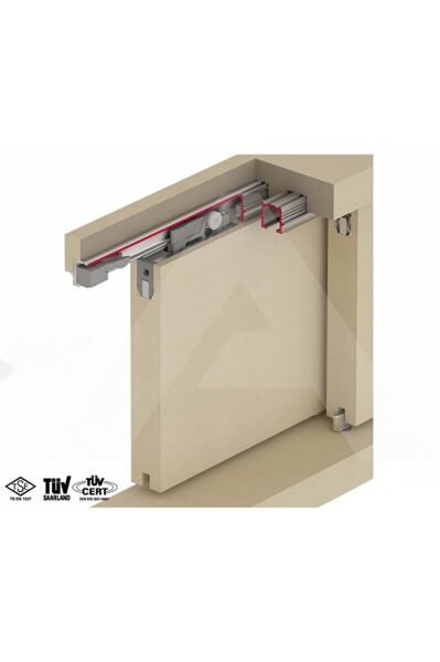 15 Kg Ayarlı Içten Kayan Sürme Ahşap Kapak Sistemi