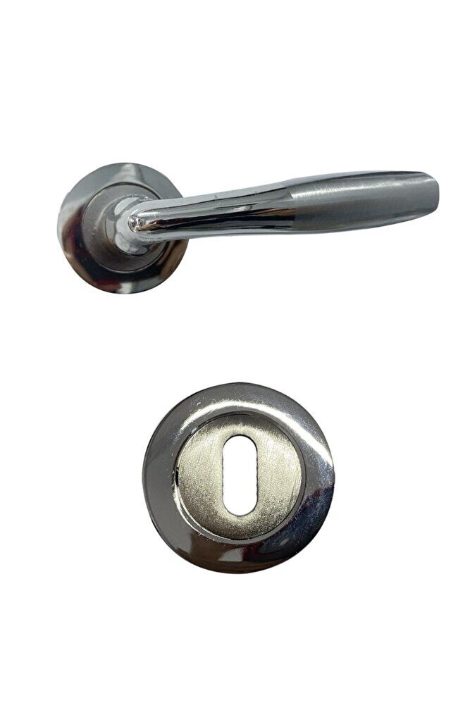 Tempo Nikel Inox Daire Rozetli Kapı Kolu (oda)
