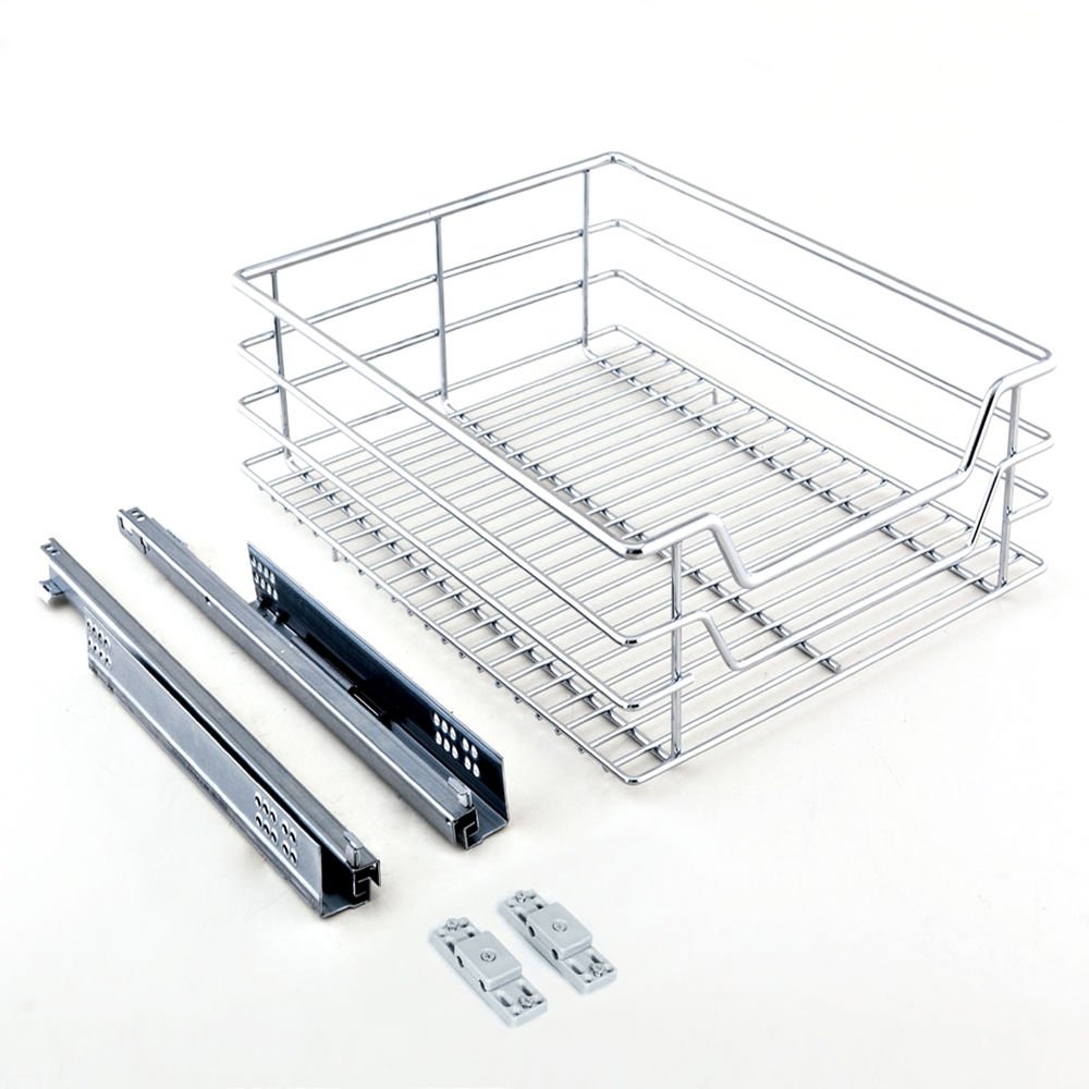 BLUM RAYLI TELESKOPİK TANDEM FRENLİ ÇEKMECE SEPETİ 55 CM