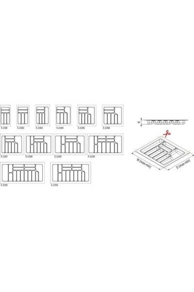 Gri 90 Cm Plastik Kaşıklık ( S-2290-g )