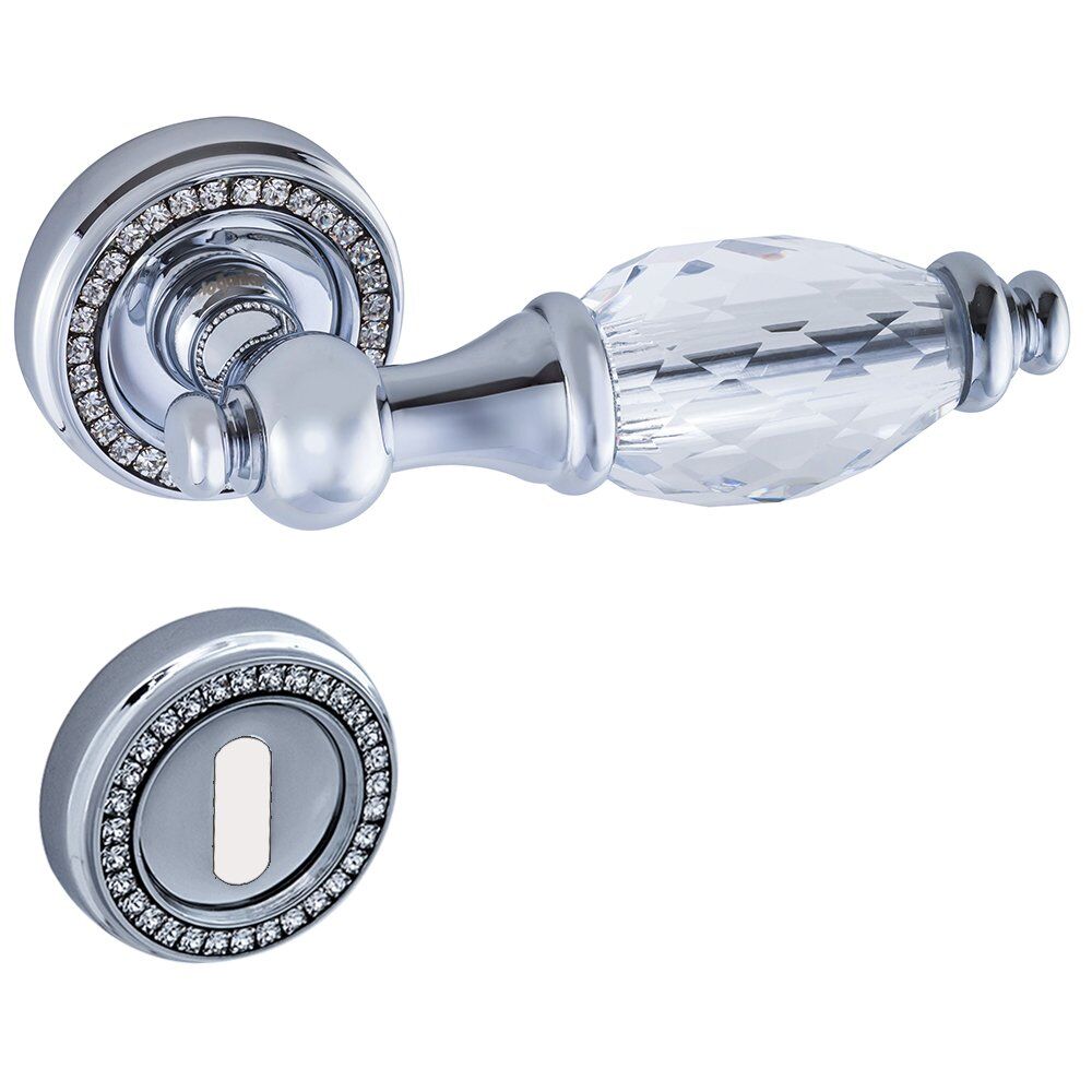 DOĞANLAR IŞIL KROM ROZETLİ ODA KAPI KOLU