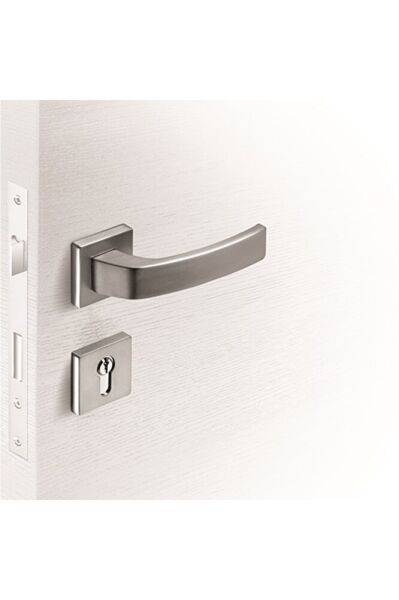 ÇEBİ 513 CHİ KAPI KOLU KARE ROZETLİ ROZETLİ YALE SOL (ADET) - inox