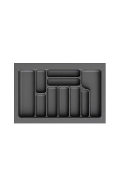 S-2289-GP ÇEKMECE İÇİ ANTİBAKTERİYEL KAŞIKLIK 80LİK MODÜL GRİ EN:74-68 D:49-41CM ARASI KESİLİR