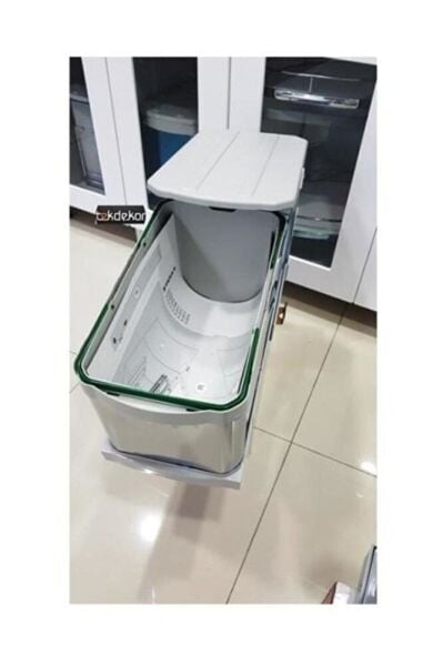 Çöp Kovası Paslanmaz Çelik Raylı  S 2574 Kısa Boylu