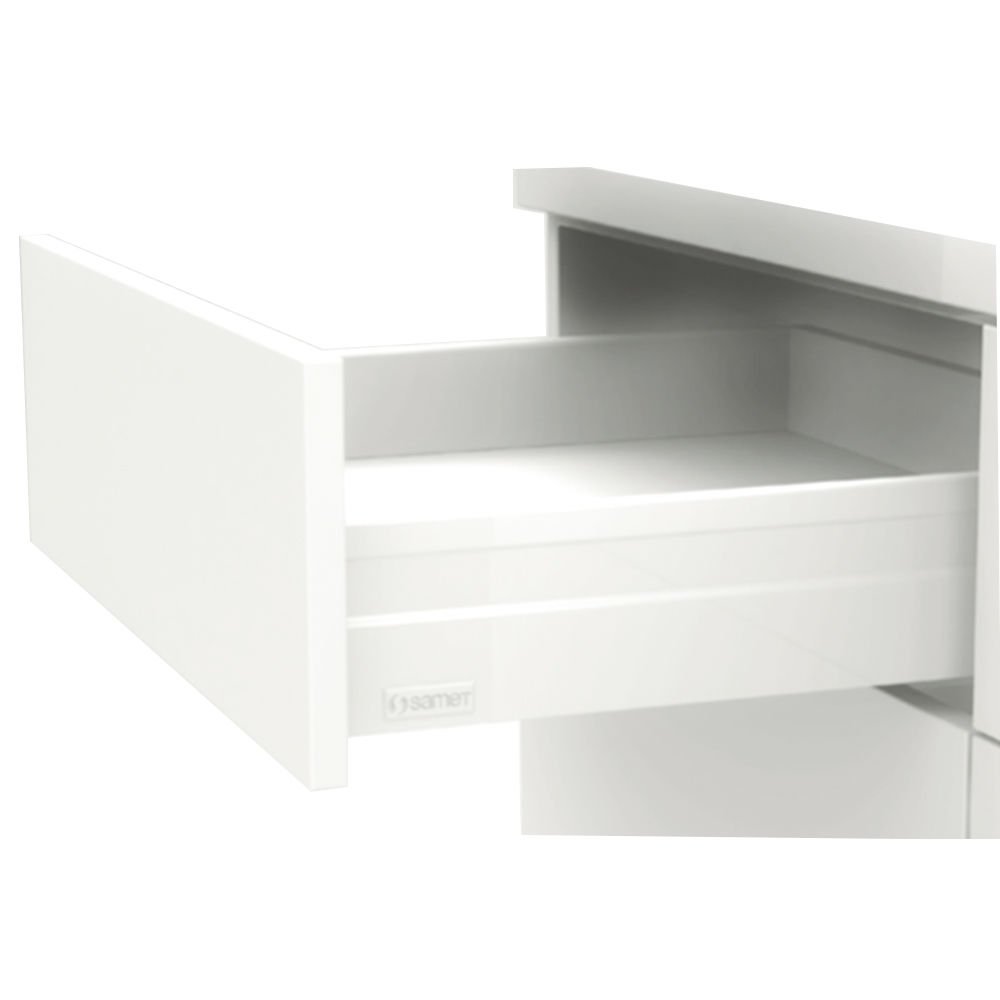 SAMET ALPHABOX 40 CM FRENLİ YANAKLI RAY GRİ 18 MM