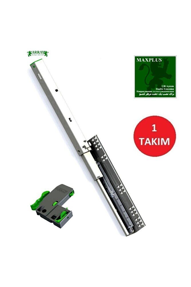Maxplus 30 Cm Çift Açılım Çekmece Rayı