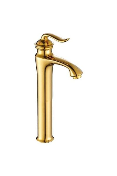 Elegant Gold Uzun Lavabo Bataryası Çanak Lavabolar İçin Altın Renkli