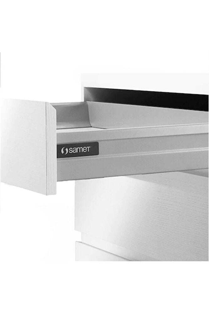 Smart Box 50 cm Bordürsüz Gri Çekmece Rayı