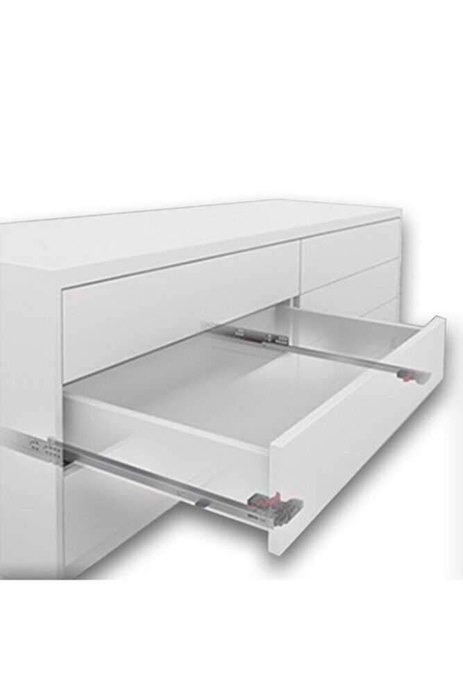 Slide Push Open 45 Cm Tam Açılım Çekmece Ray Mandal Dahil